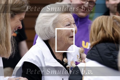 Utrecht 15 maart 2024
 Prinses Beatrix doet vrijwilligerswerk in een stadsboerderij tijdens de twintigste editie van NLdoet, de grootste vrijwilligersactie van Nederland