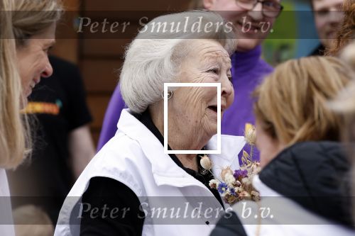 Utrecht 15 maart 2024
 Prinses Beatrix doet vrijwilligerswerk in een stadsboerderij tijdens de twintigste editie van NLdoet, de grootste vrijwilligersactie van Nederland
