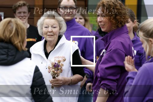 Utrecht 15 maart 2024
 Prinses Beatrix doet vrijwilligerswerk in een stadsboerderij tijdens de twintigste editie van NLdoet, de grootste vrijwilligersactie van Nederland