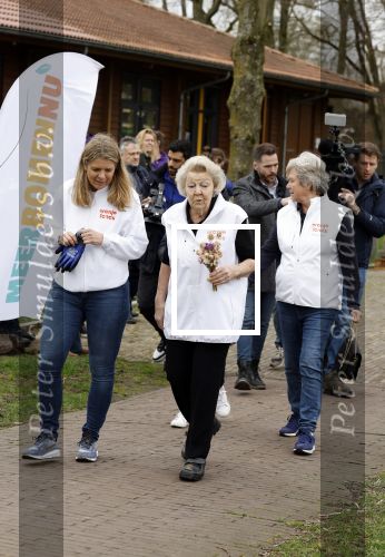 Utrecht 15 maart 2024
 Prinses Beatrix doet vrijwilligerswerk in een stadsboerderij tijdens de twintigste editie van NLdoet, de grootste vrijwilligersactie van Nederland