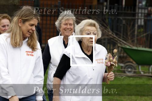 Utrecht 15 maart 2024
 Prinses Beatrix doet vrijwilligerswerk in een stadsboerderij tijdens de twintigste editie van NLdoet, de grootste vrijwilligersactie van Nederland