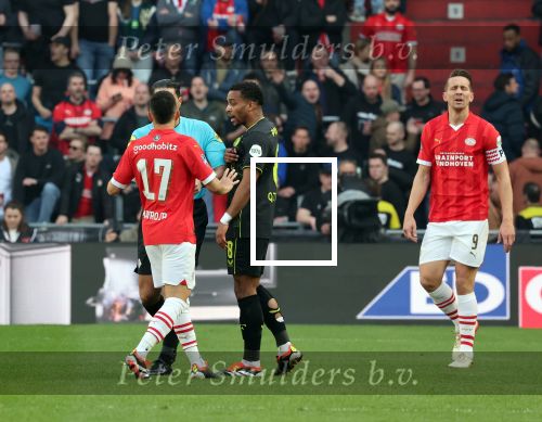 Eindhoven, 3 maart 2024 PSV-Feyenoord, eindstand 2-2 
Kompetitie Seizoen 2023-2024
Quinten Timber Jerdy Schouten Timon Wellenreuther