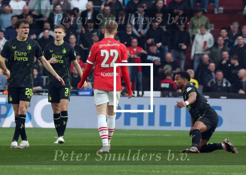 Eindhoven, 3 maart 2024 PSV-Feyenoord, eindstand 2-2 
Kompetitie Seizoen 2023-2024
Quinten Timber en Mats Wieffer