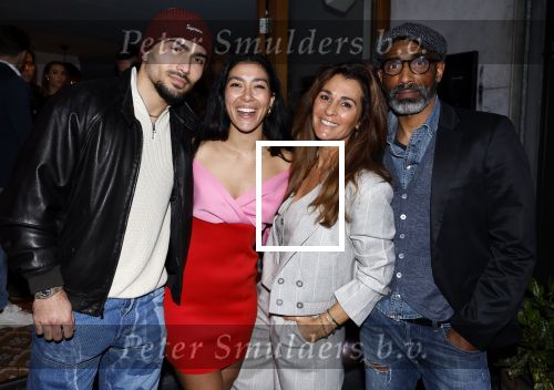 Amsterdam 22 maart 2024
Opening restaurant Poppy\'s van Moise Trustfull  Britt Scholte en Carola Kirschbaum . Quinty Trustfull Orlando Trustfull Moise Trustfull en Kayne Trustfull