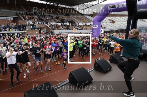 Amsterdam 16 maart 2024
Radio 538 run tbv het Prinses Maxima Centrum in het Olympisch stadion. Oa aanwezig 
Radio 538 ochtendrun
