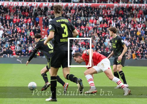 Eindhoven, 3 maart 2024 PSV-Feyenoord, eindstand 2-2 
Kompetitie Seizoen 2023-2024
Ramiz Zerrouki