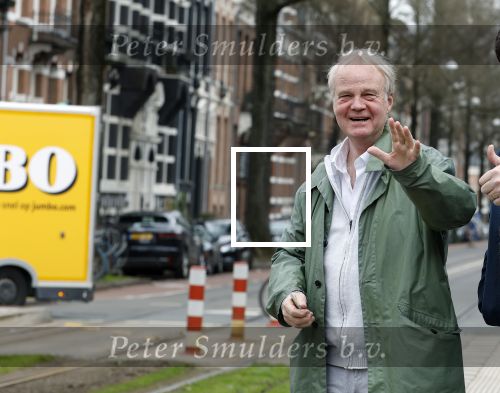 Amsterdam 26 maart 2024
Rob v Hulst met een kennis in Amsterdam zuid.