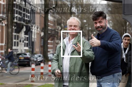 Amsterdam 26 maart 2024
Rob v Hulst met een kennis in Amsterdam zuid.