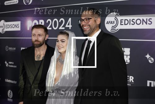 Leusden 4 maart 2024
Uitreikings edisons pop 2024 in het AFAS theater in Leusden. Roxeanne Hazes en vriend
