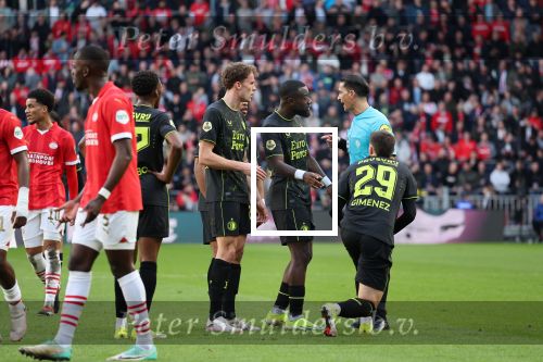Eindhoven, 3 maart 2024 PSV-Feyenoord, eindstand 2-2 
Kompetitie Seizoen 2023-2024
Scheidsrechter Serdar Gozubuyuk