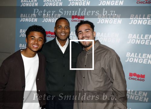 Amsterdam 27 maart 2024
Boekpresentatie Nino Wilkes in boom boom Chicago. Shane Kluivert met Patrick Kluivert en Quincy Kluivert
