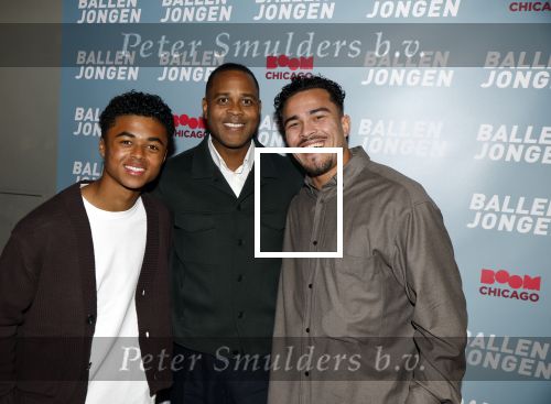 Amsterdam 27 maart 2024
Boekpresentatie Nino Wilkes in boom boom Chicago. Shane Kluivert met Patrick Kluivert en Quincy Kluivert
