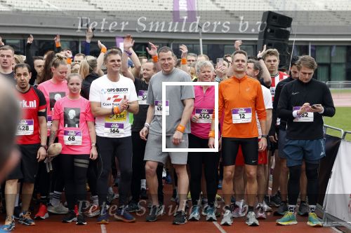 Amsterdam 16 maart 2024
Radio 538 run tbv het Prinses Maxima Centrum in het Olympisch stadion. Oa aanwezig 
Steve Schumann en Desmond v Kooten