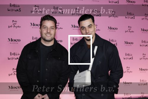 Amsterdam 7 maart 2024
Opening expositie Robbie Williams in het Moco museum. Timor Steffens en Ron Simpson