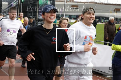 Amsterdam 16 maart 2024
Radio 538 run tbv het Prinses Maxima Centrum in het Olympisch stadion. Oa aanwezig 
Zangeres Maan Zangeres en Karel Gerlach