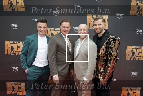 Amsterdam 29 maart 2026
Premiere we will rock you in het deLaMar theater . Albert Verlinde  Bram Verhaak Jaco Kaasschieten en Huub v d Heuvel kwamen met hun partners
