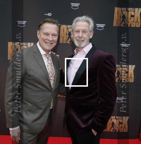 Amsterdam 29 maart 2026
Premiere we will rock you in het deLaMar theater . Albert Verlinde  en Onno hoes