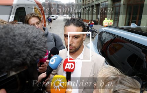 Amsterdam 24 maart 2026
Aankomst Ali B bij paleis v Justitie waar het hoger beroep in zijn zaak speelt.