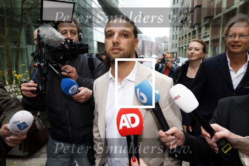 Amsterdam 24 maart 2026
Aankomst Ali B bij paleis v Justitie waar het hoger beroep in zijn zaak speelt.
