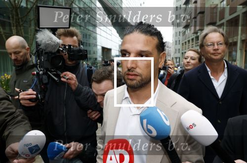 Amsterdam 24 maart 2026
Aankomst Ali B bij paleis v Justitie waar het hoger beroep in zijn zaak speelt.