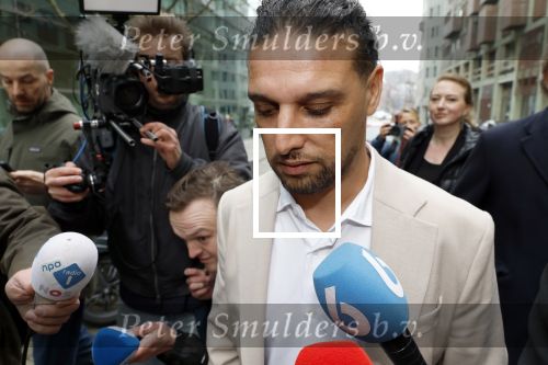 Amsterdam 24 maart 2026
Aankomst Ali B bij paleis v Justitie waar het hoger beroep in zijn zaak speelt.