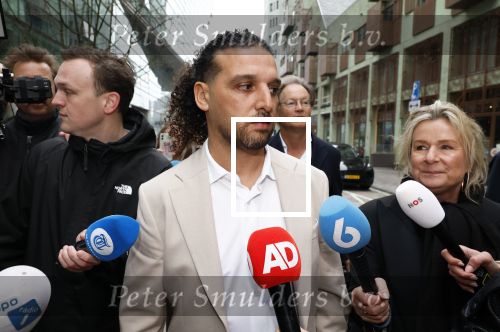 Amsterdam 24 maart 2026
Aankomst Ali B bij paleis v Justitie waar het hoger beroep in zijn zaak speelt.