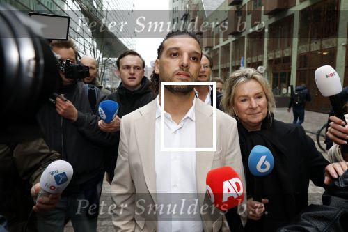 Amsterdam 24 maart 2026
Aankomst Ali B bij paleis v Justitie waar het hoger beroep in zijn zaak speelt.