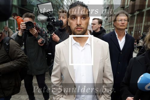 Amsterdam 24 maart 2026
Aankomst Ali B bij paleis v Justitie waar het hoger beroep in zijn zaak speelt.