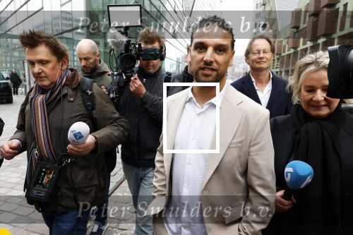 Amsterdam 24 maart 2026
Aankomst Ali B bij paleis v Justitie waar het hoger beroep in zijn zaak speelt.