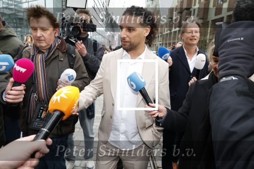 Amsterdam 24 maart 2026
Aankomst Ali B bij paleis v Justitie waar het hoger beroep in zijn zaak speelt.