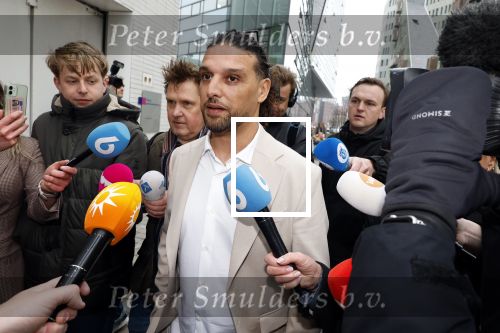 Amsterdam 24 maart 2026
Aankomst Ali B bij paleis v Justitie waar het hoger beroep in zijn zaak speelt.