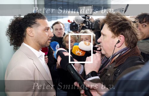 Amsterdam 24 maart 2026
Aankomst Ali B bij paleis v Justitie waar het hoger beroep in zijn zaak speelt.