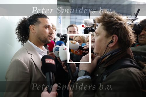 Amsterdam 24 maart 2026
Aankomst Ali B bij paleis v Justitie waar het hoger beroep in zijn zaak speelt.