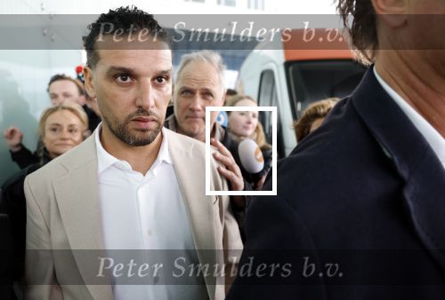 Amsterdam 24 maart 2026
Aankomst Ali B bij paleis v Justitie waar het hoger beroep in zijn zaak speelt.