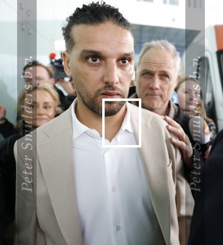 Amsterdam 24 maart 2026
Aankomst Ali B bij paleis v Justitie waar het hoger beroep in zijn zaak speelt.