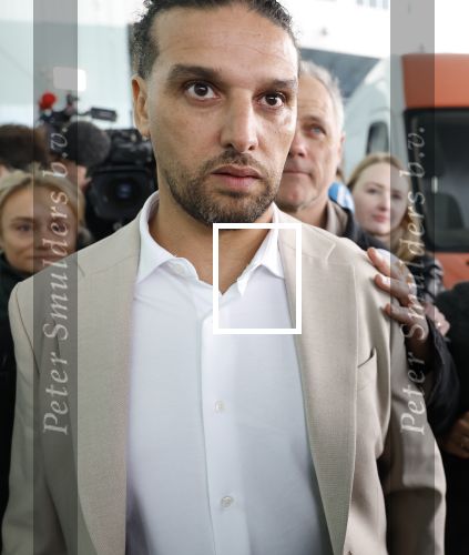 Amsterdam 24 maart 2026
Aankomst Ali B bij paleis v Justitie waar het hoger beroep in zijn zaak speelt.