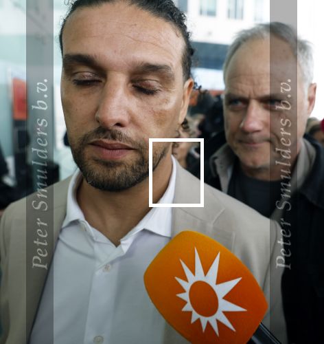 Amsterdam 24 maart 2026
Aankomst Ali B bij paleis v Justitie waar het hoger beroep in zijn zaak speelt.