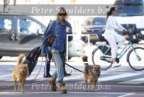 Amsterdam 5 maart 2026
Annekee Molenaar met hun 2 honden op straat in Amsterdam zuid.