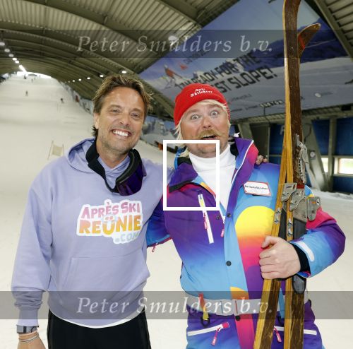 Zoetermeer 6 maart 2026
Bas Smit tijdens de opnames voor een promovideo in SnowWorld. De BN\'er kondigde samen met Wolter Kroes Toni Tiefschnee en Wilfred Genee een nieuw evenement aan in de Brabanthallen met de naam Apres ski reunie .