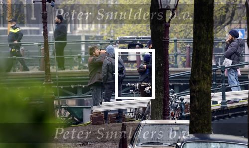 Amsterdam 24 maart 2026
Opnames film the Rider met Brad Pitt  in het centrum  van Amsterdam