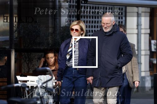 Amsterdam 8 maart 2026
Caroline Tensen  met haar man Ernst-Jan Smids in Amsterdam zuid.