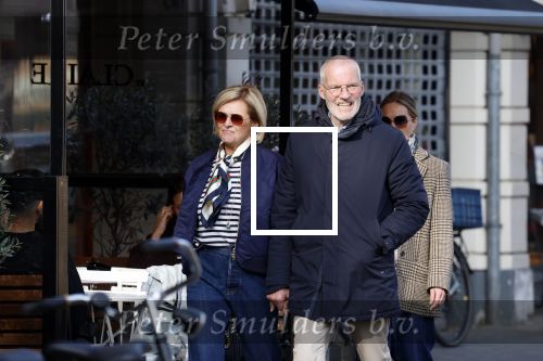 Amsterdam 8 maart 2026
Caroline Tensen  met haar man Ernst-Jan Smids in Amsterdam zuid.