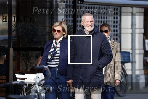 Amsterdam 8 maart 2026
Caroline Tensen  met haar man Ernst-Jan Smids in Amsterdam zuid.