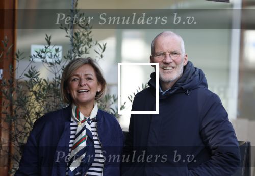 Amsterdam 8 maart 2026
Caroline Tensen  met haar man Ernst-Jan Smids in Amsterdam zuid.