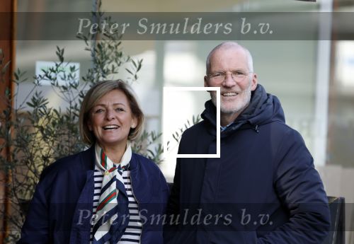 Amsterdam 8 maart 2026
Caroline Tensen  met haar man Ernst-Jan Smids in Amsterdam zuid.