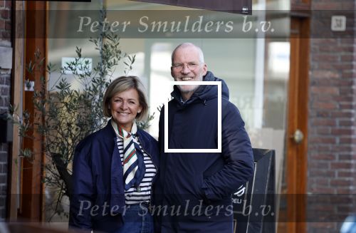 Amsterdam 8 maart 2026
Caroline Tensen  met haar man Ernst-Jan Smids in Amsterdam zuid.