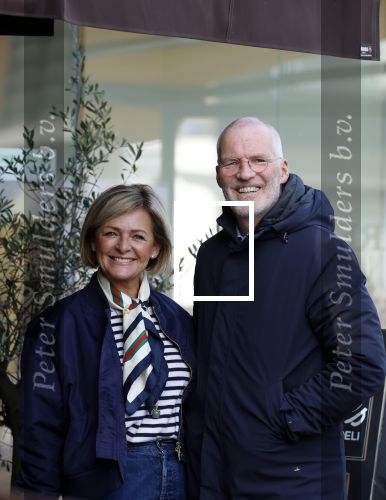 Amsterdam 8 maart 2026
Caroline Tensen  met haar man Ernst-Jan Smids in Amsterdam zuid.