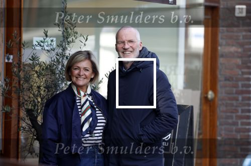 Amsterdam 8 maart 2026
Caroline Tensen  met haar man Ernst-Jan Smids in Amsterdam zuid.