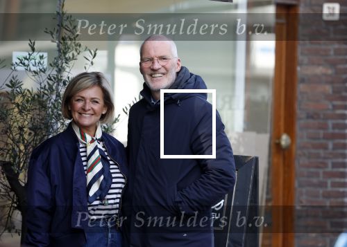 Amsterdam 8 maart 2026
Caroline Tensen  met haar man Ernst-Jan Smids in Amsterdam zuid.