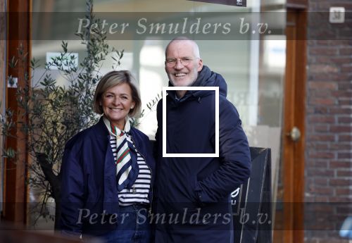 Amsterdam 8 maart 2026
Caroline Tensen  met haar man Ernst-Jan Smids in Amsterdam zuid.